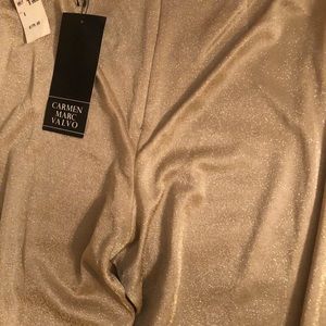 Gold lamee flared pants. GIFTED